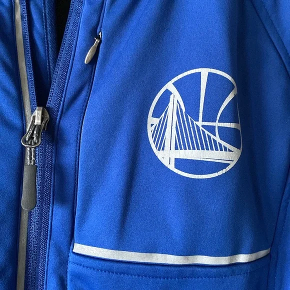 Golden State Warriors Womens Fitted Jacket With Hood Medium - Picture 4 of 13
